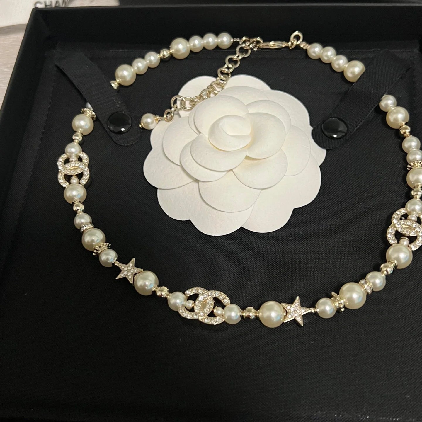 Chanel Pearl Star Choker