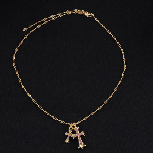 Chrome Hearts Double Cross Necklace