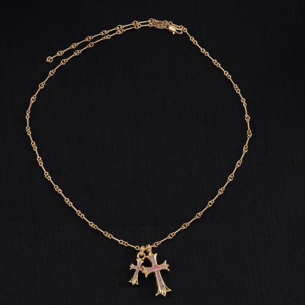 Chrome Hearts Double Cross Necklace