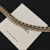 Chanel Black Leather Gold Choker