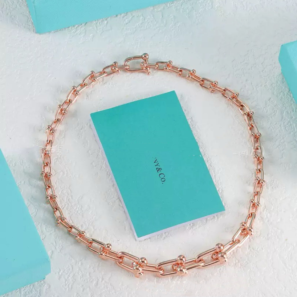 Tiffany Chain Necklace Bracelet Earrings