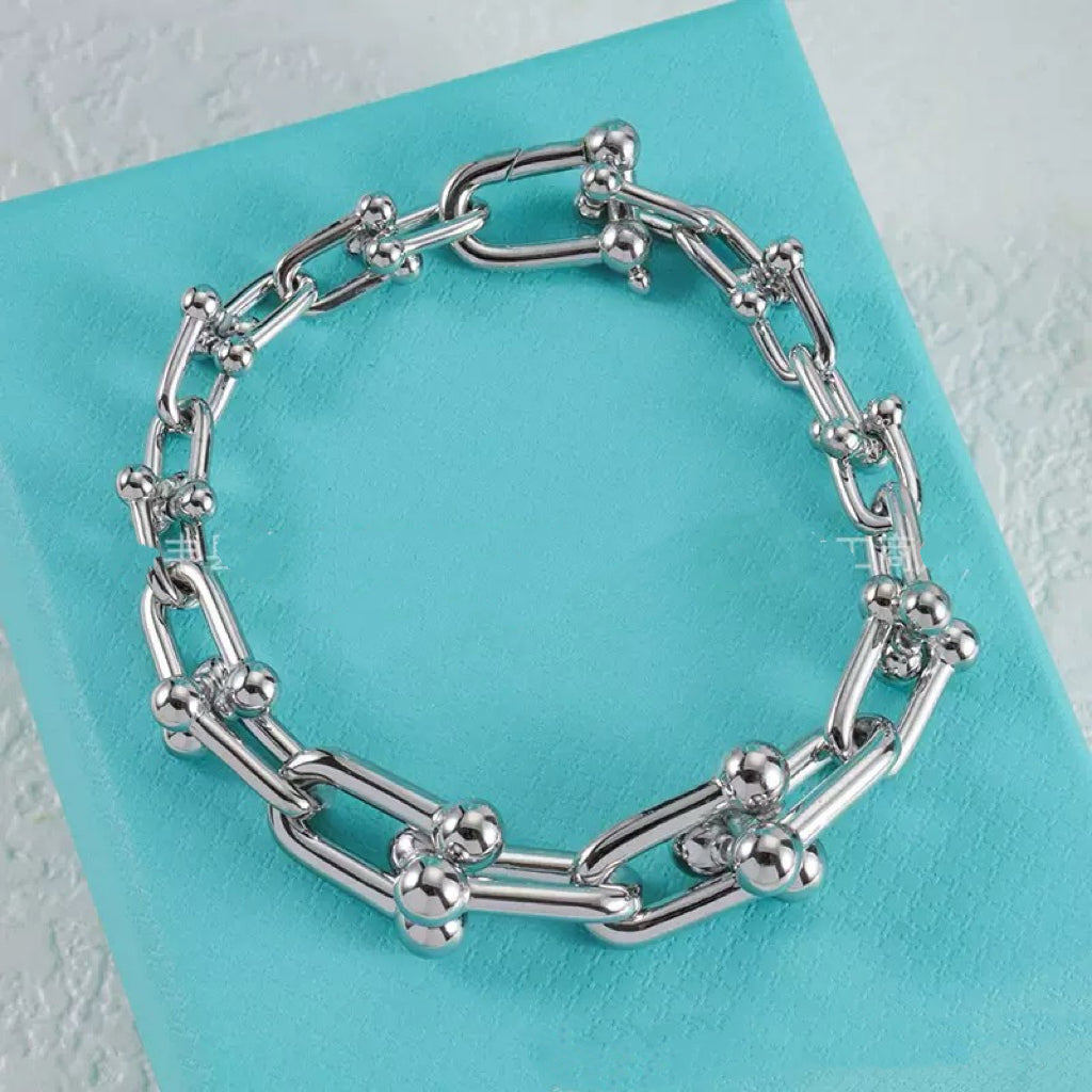 Tiffany Chain Necklace Bracelet Earrings