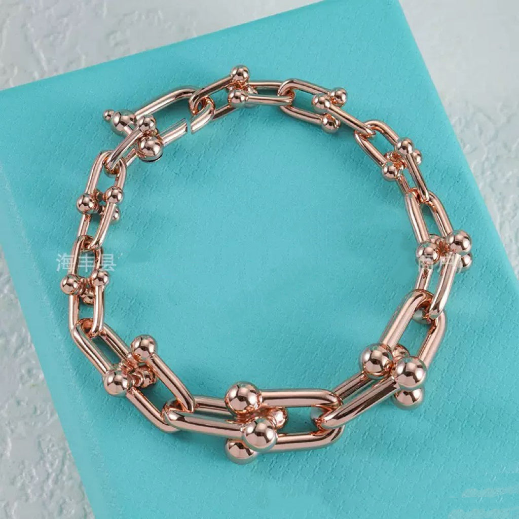 Tiffany Chain Necklace Bracelet Earrings