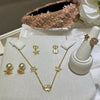 Dior Star Flower Necklace Earrings