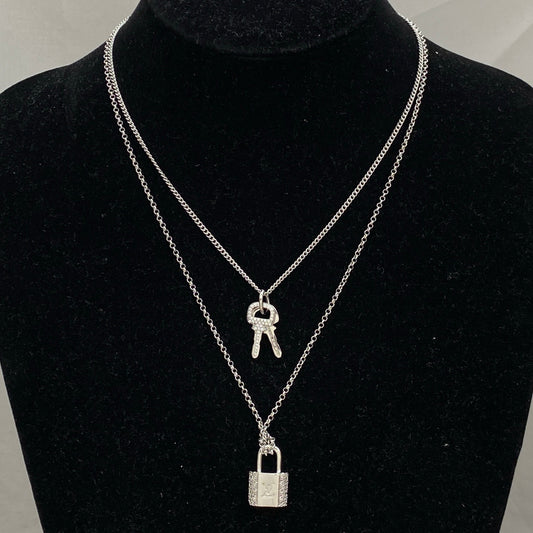 LV Lock and Key Necklace