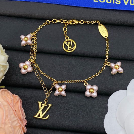 LV Flower Bracelet Necklace
