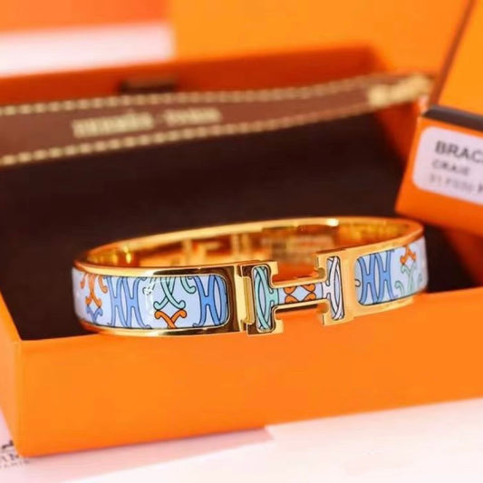 HERMES Enamel Bangle