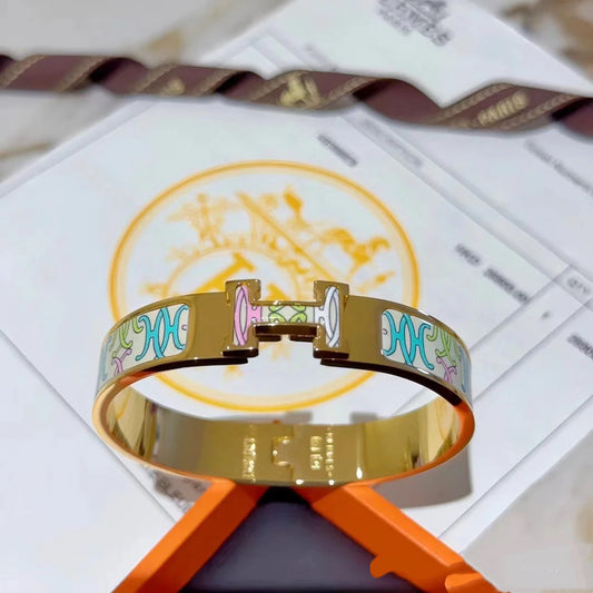 HERMES Enamel Bangle