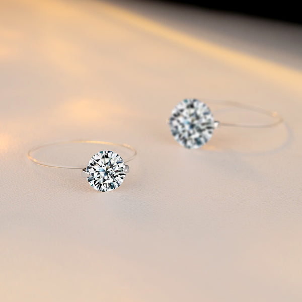 1克拉 2克拉 美人鱼之泪莫桑石戒指