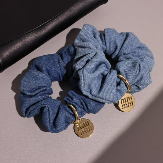 Miu Miu Denim Hair Tie