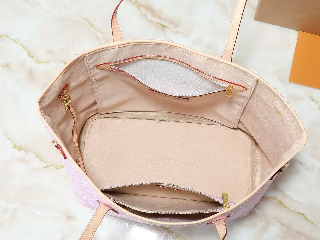 LV Pink NEVERFULL Bag