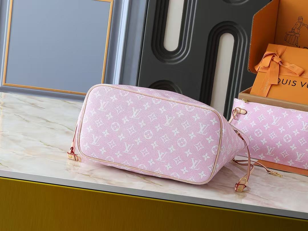 LV Pink NEVERFULL Bag