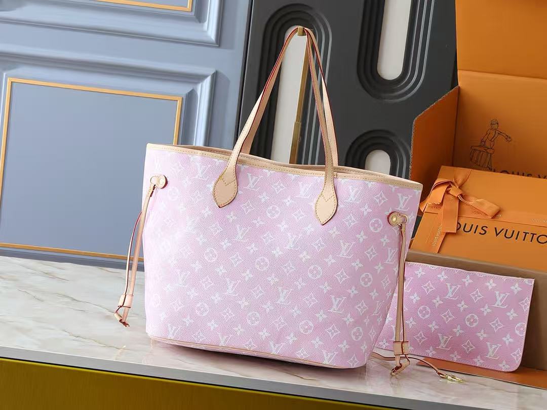 LV Pink NEVERFULL Bag
