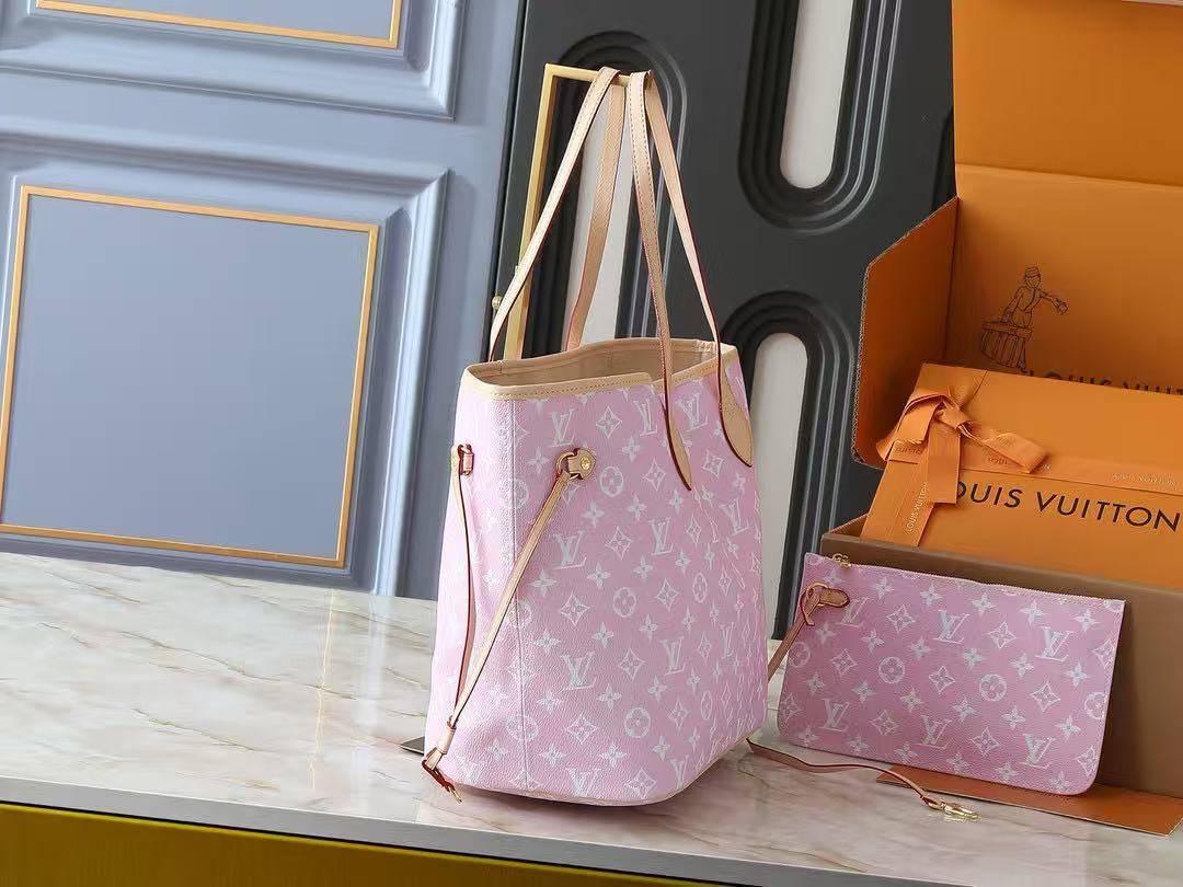 LV Pink NEVERFULL Bag