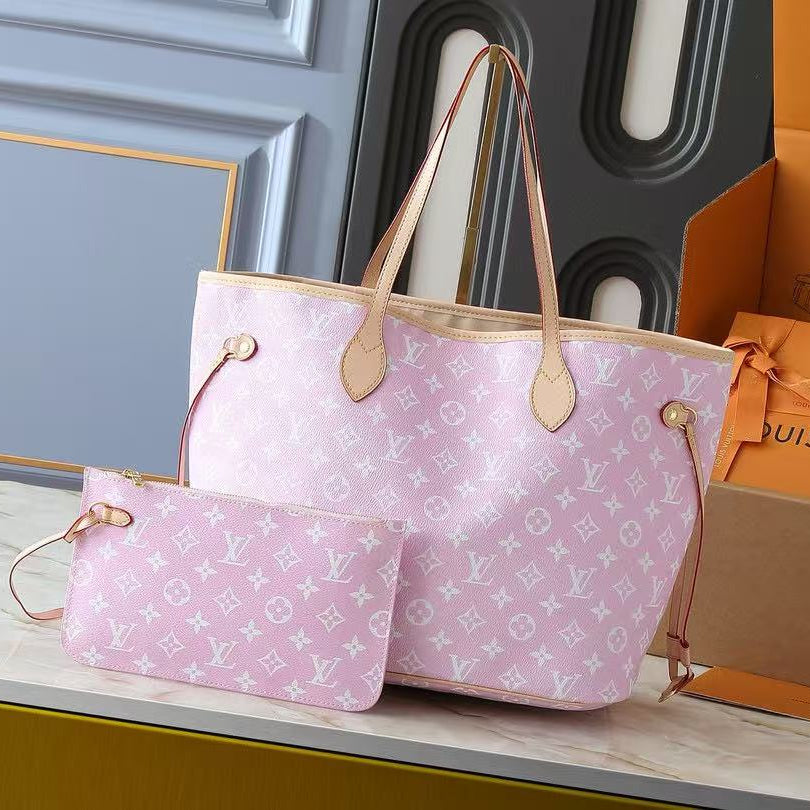 LV Pink NEVERFULL Bag