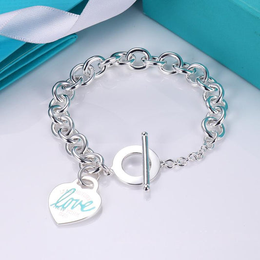 Tiffany Return to Tiffany Heart Tag Toggle Bracelet in Silver