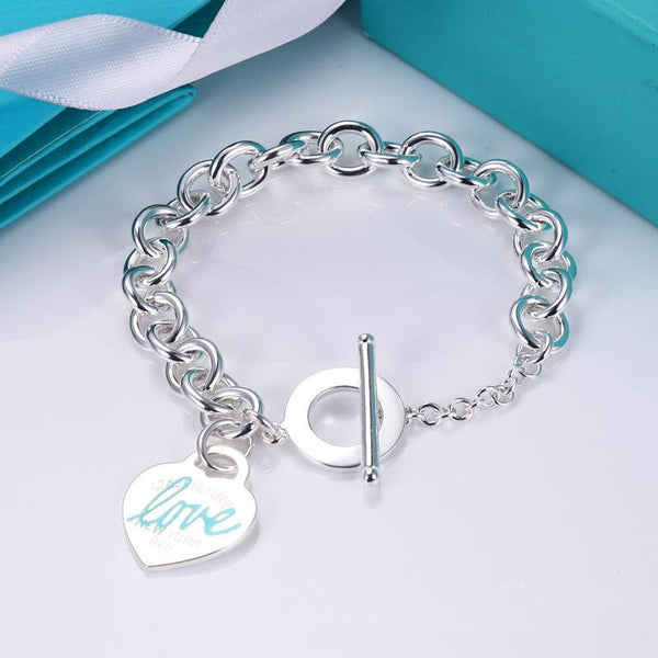 Tiffany Return to Tiffany Heart Tag Toggle Bracelet in Silver