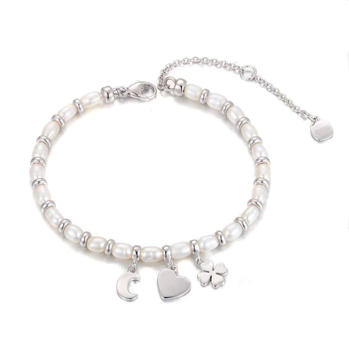 Pearl Charm Bracelet