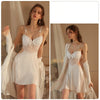 French Lace Sleep Dress with Gown