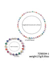 Colorful Clover Diamond Bracelet Necklace