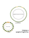 Colorful Clover Diamond Bracelet Necklace