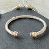 David Yurman Silver Bangle
