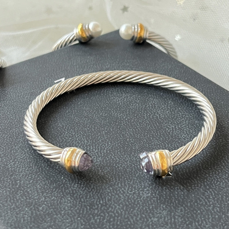 David Yurman Silver Bangle