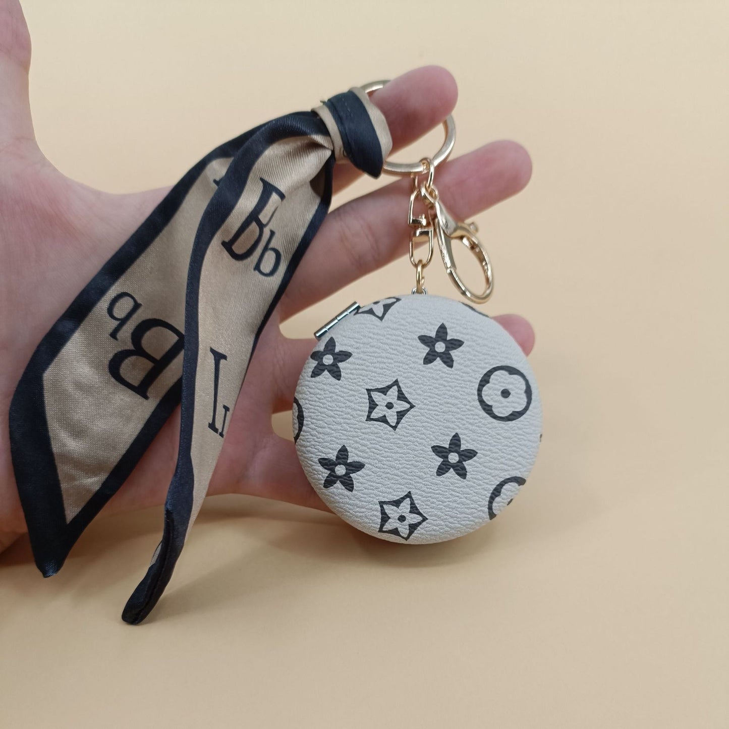 LV Circle Mirror Keychain