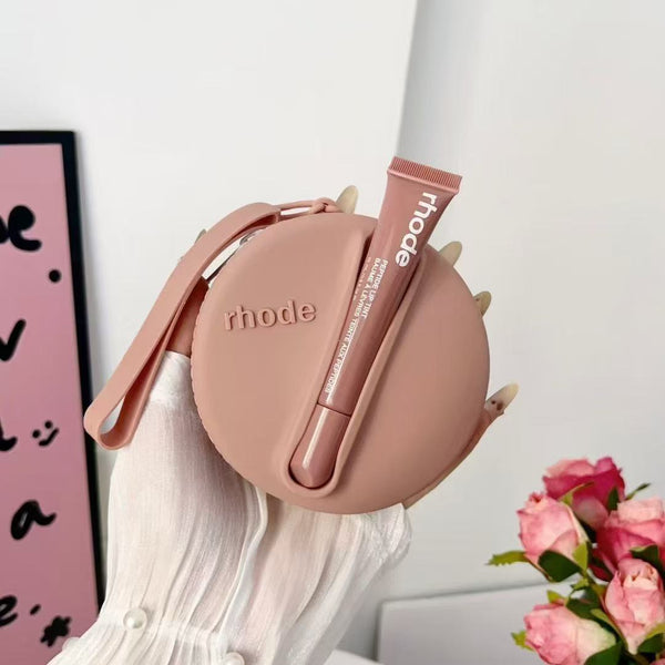 Rhode Round Shape Case Bag with Lip Balm