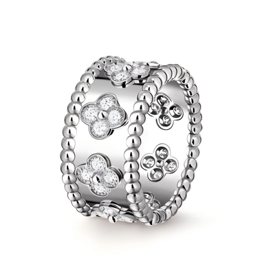 VCA Perlée clovers ring, small model