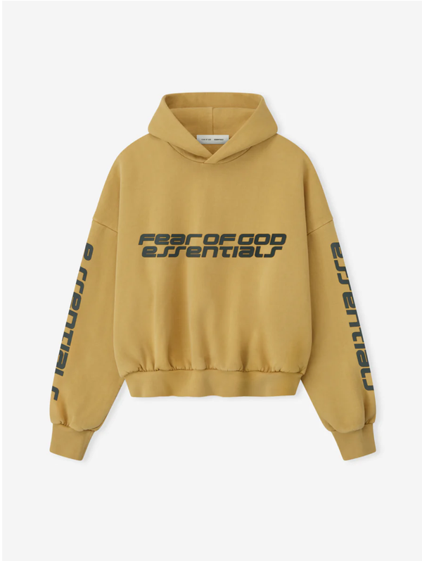 ESSENTIALS Cropped Relaxed Hoodie