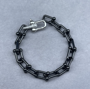Tiffany HardWear Large Link Black Bracelet