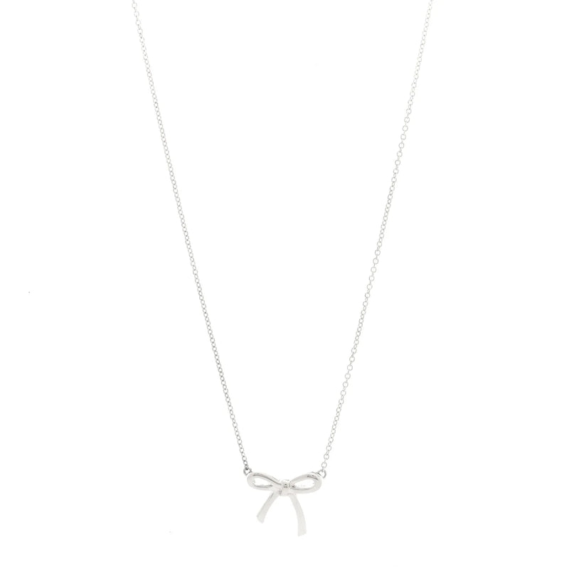 Tiffany Bowknot Silver Necklace