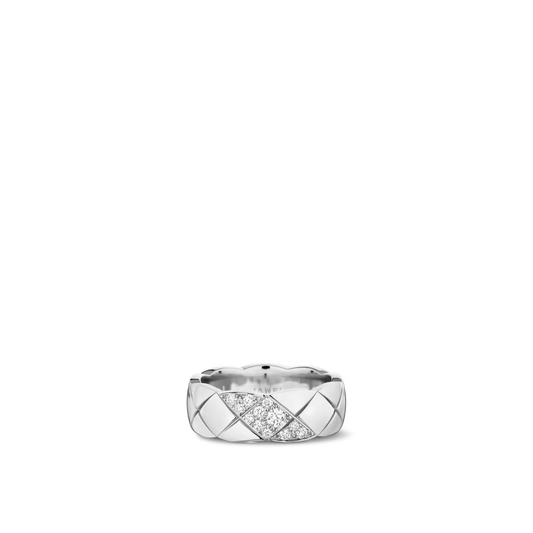 Chanel Coco Crush Ring Quilted Motif Middle Diamonds