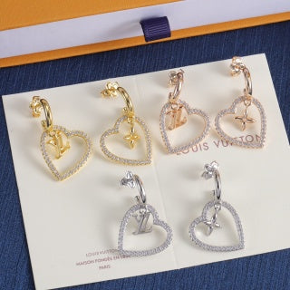 LV Heart Earrings