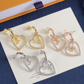 LV Heart Earrings