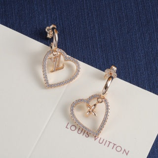 LV Heart Earrings