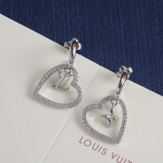 LV Heart Earrings