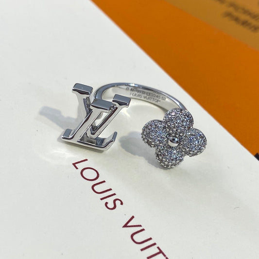LV Diamond Open End Flower Ring