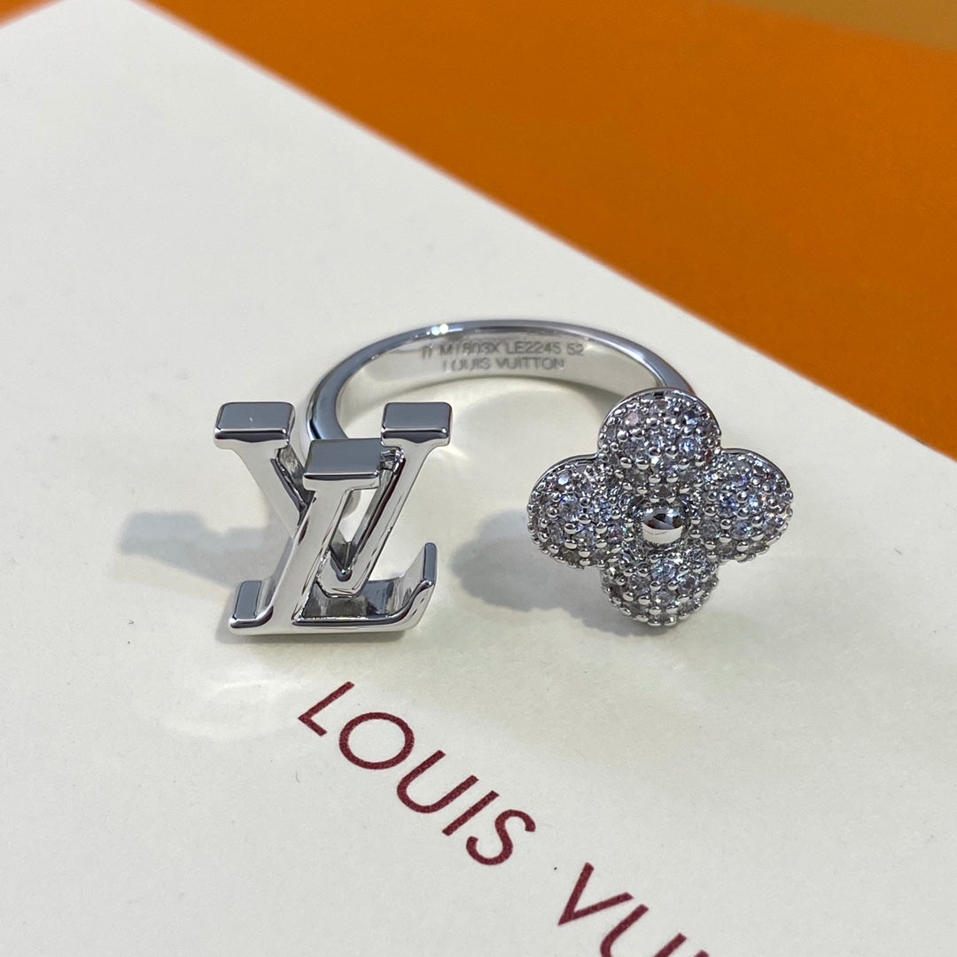 LV Diamond Open End Flower Ring