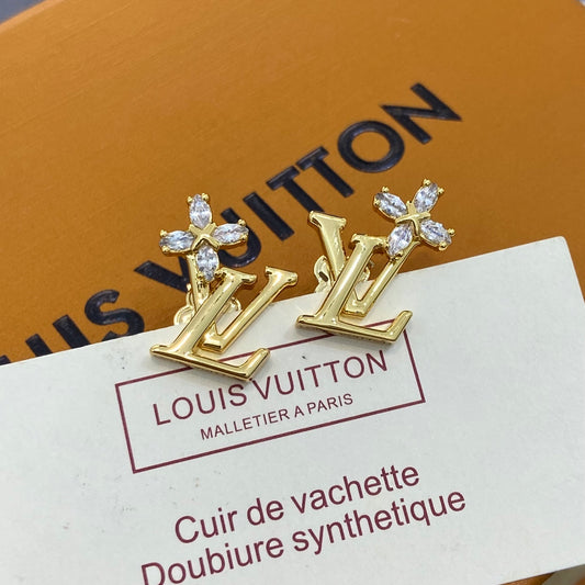LV Diamond Flower Earrings