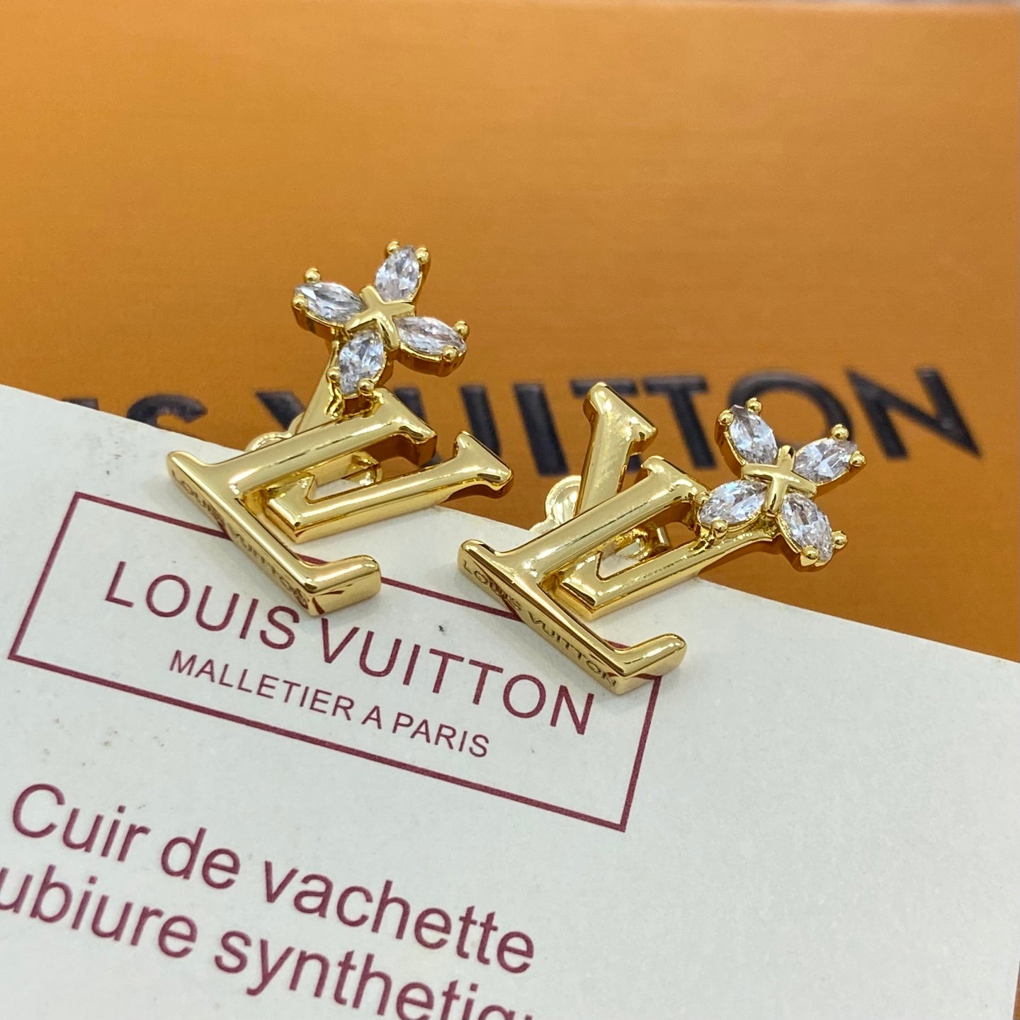 LV Diamond Flower Earrings