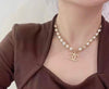 Chanel Gold Pearl Necklace