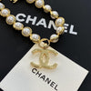 Chanel Gold Pearl Necklace