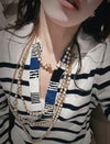 Chanel Gold Pearl Necklace