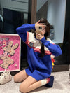 Gucci Blue Long Sweater