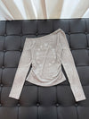 Chrome Hearts Off-Shoulder T-Shirt