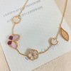VCA Butterfly Flower Necklace