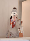 Hermes Causal Knitted Suit (With Scarf)