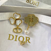 Dior Asymmetrical Pearl Earrings